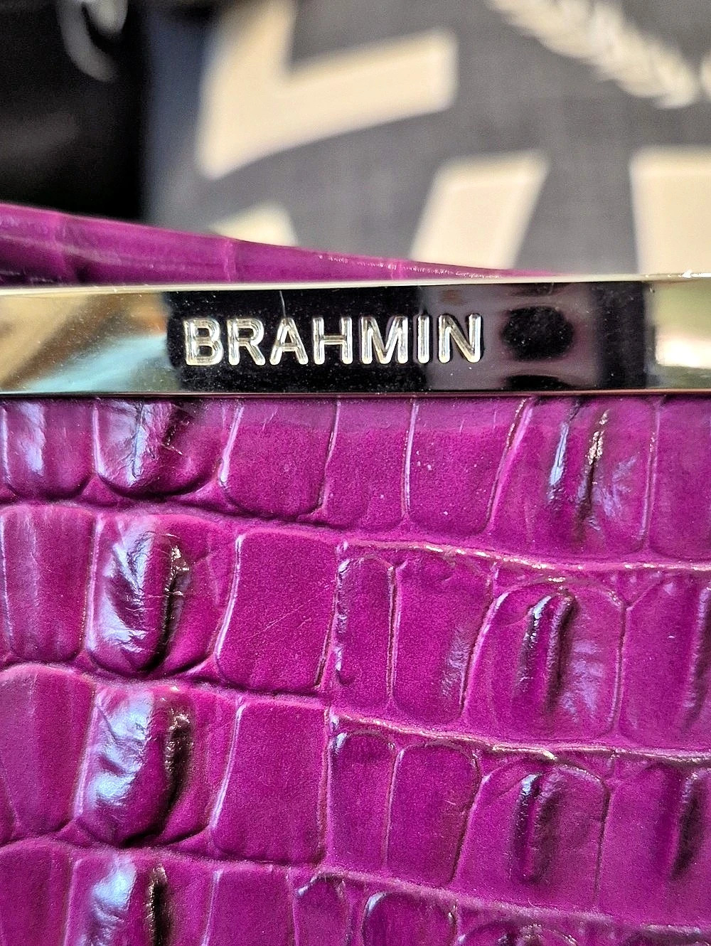Brahmin Medium Asher Tote in Purple Potion Melbourne Purple Potion Melbourne - Picture 3 of 7